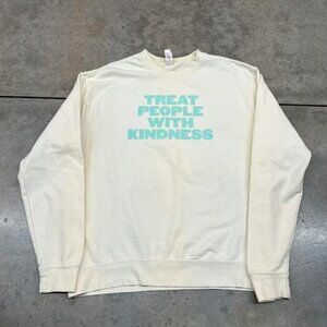 harry styles treat people with kindness beige indie pop singer crewneck